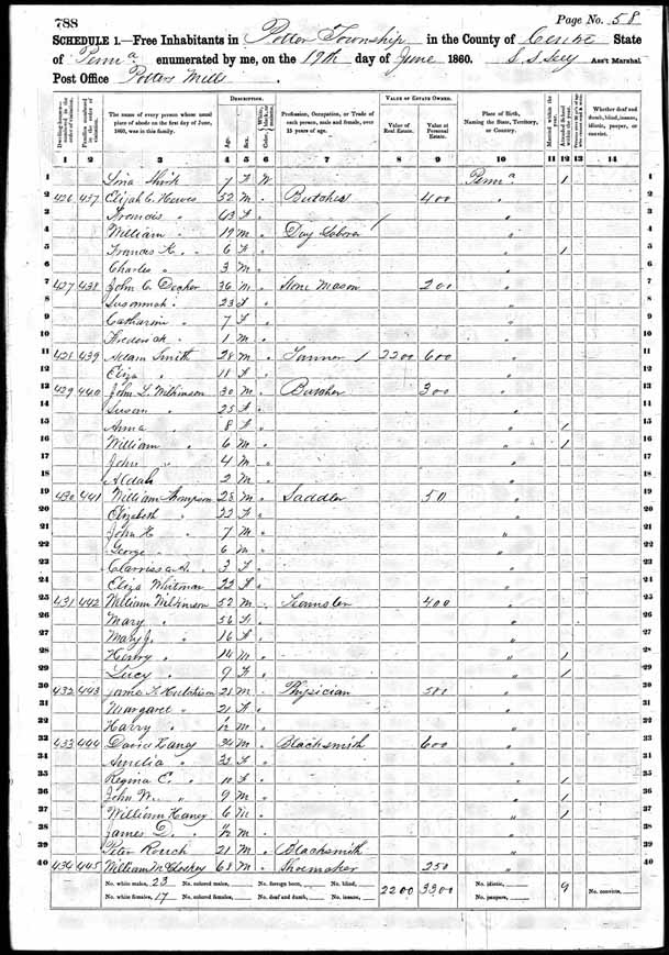 1860 United States Federal Census - David M Henney.jpg