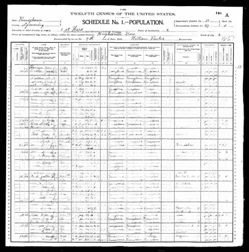 1900 United States Federal Census - Augustus O Deininger