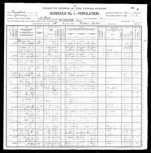 1900 United States Federal Census - Augustus O Deininger